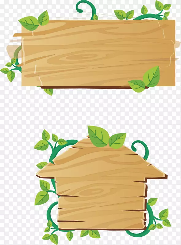 木土坯插图图标-实木复古