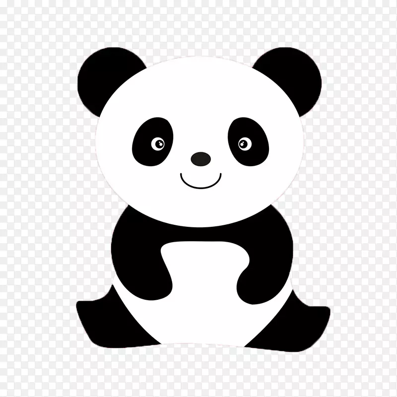 大熊猫熊着色书可爱的红熊猫-一只熊猫