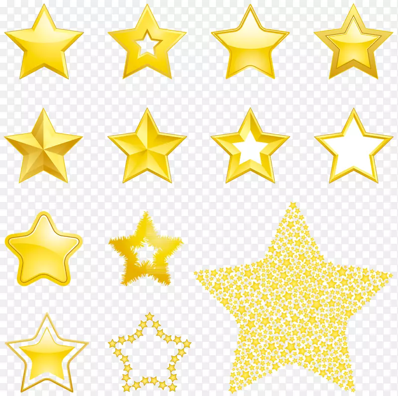 星剪贴画-五颗广受好评的恒星