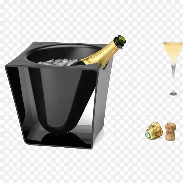 葡萄酒冷却器香槟桶博林格-冷冻香槟