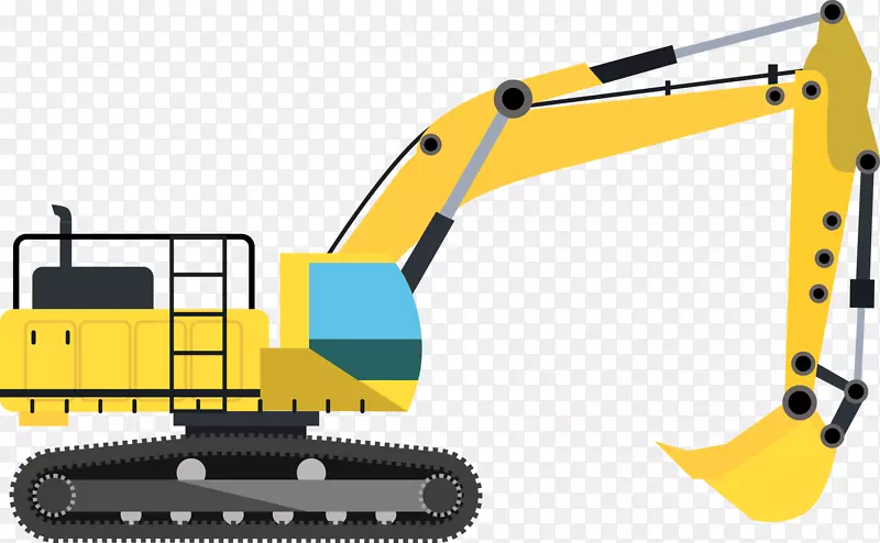 挖掘机建筑工程机械重型设备施工挖掘机施工工具