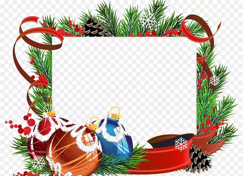 圣诞装饰，圣诞树，圣诞卡-圣诞框架