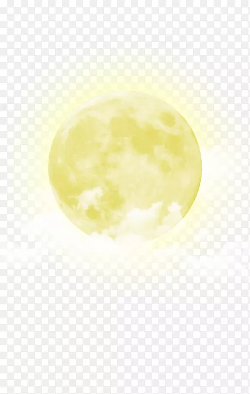 月亮黄色天空墙纸-月亮