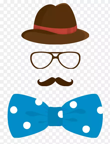 Android应用程序包移动应用软件google Play-男式帽子眼镜胡子蝴蝶结