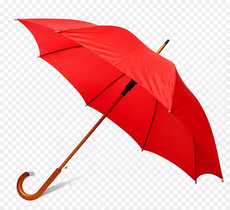 海军蓝雨伞-红色雨伞