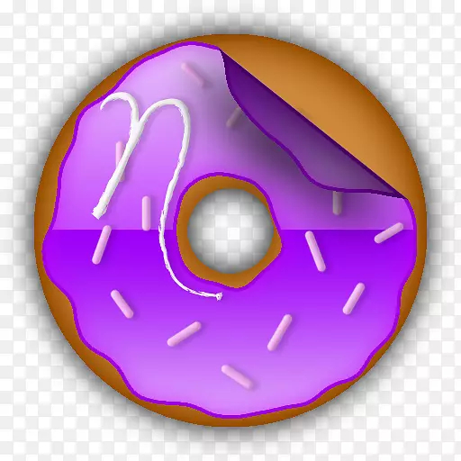 甜甜圈计算机网络图标-cookie