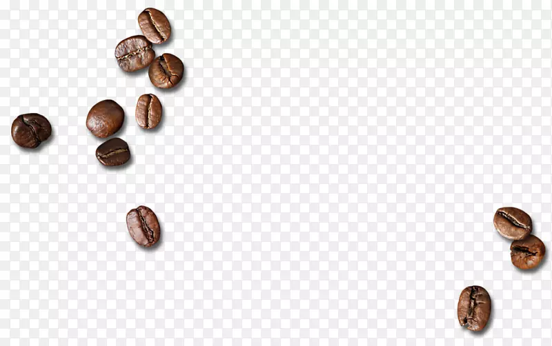 咖啡豆-散落的咖啡豆