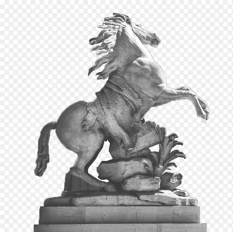 卢浮宫雕塑-飞马座雕像