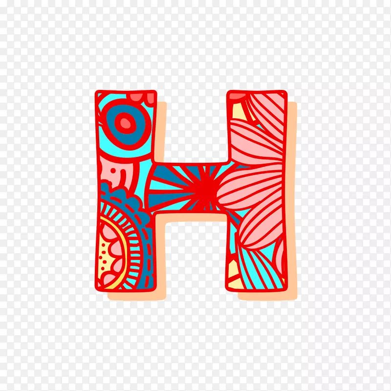 字母h-图案字母h