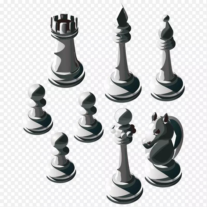 国际象棋棋子欧式国际象棋