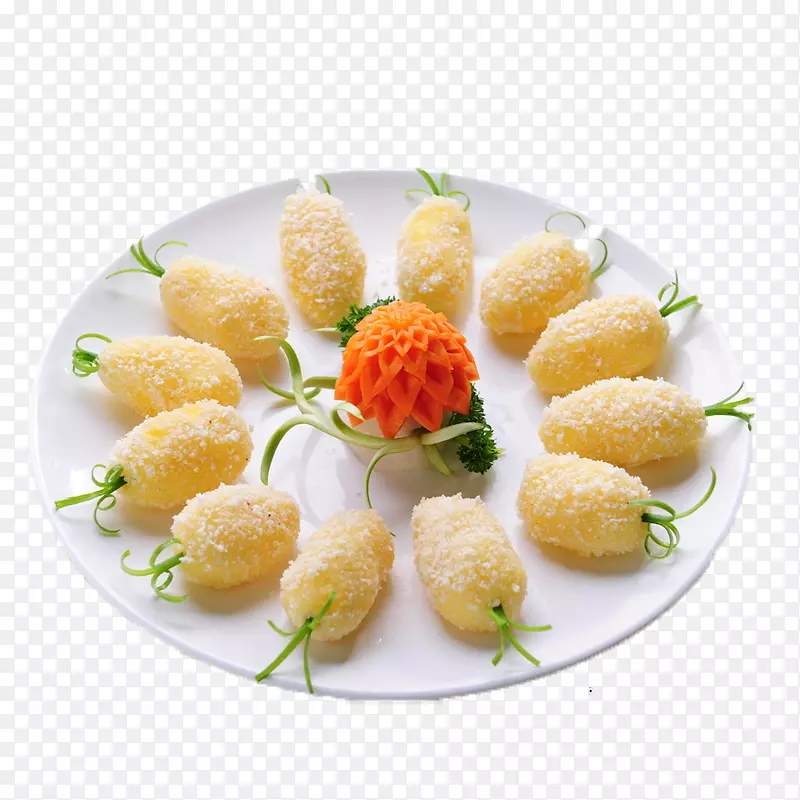 鸡块、肉饼、素食、菠萝、阿兰奇尼-金黄菠萝形象