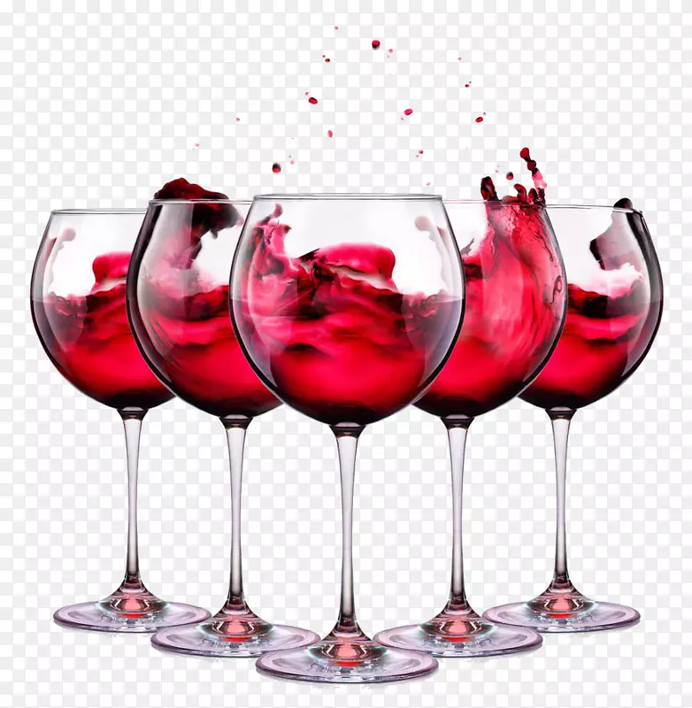 红酒白葡萄酒美乐酒杯葡萄红葡萄酒杯