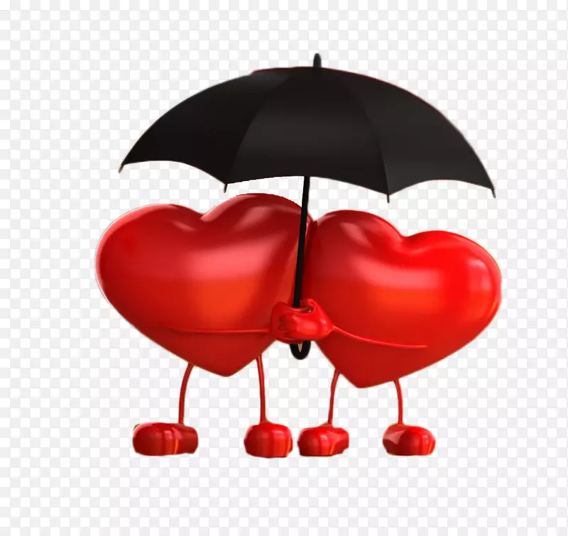 伞式移动应用程序图标-爱情伞