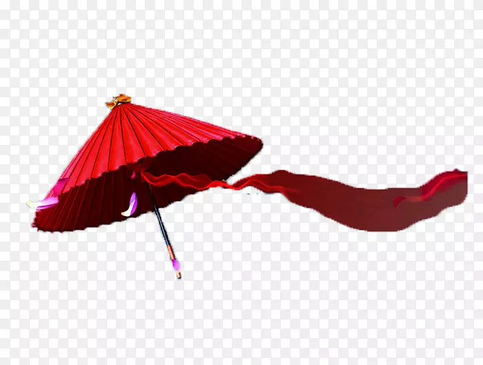 油纸伞-红纸伞