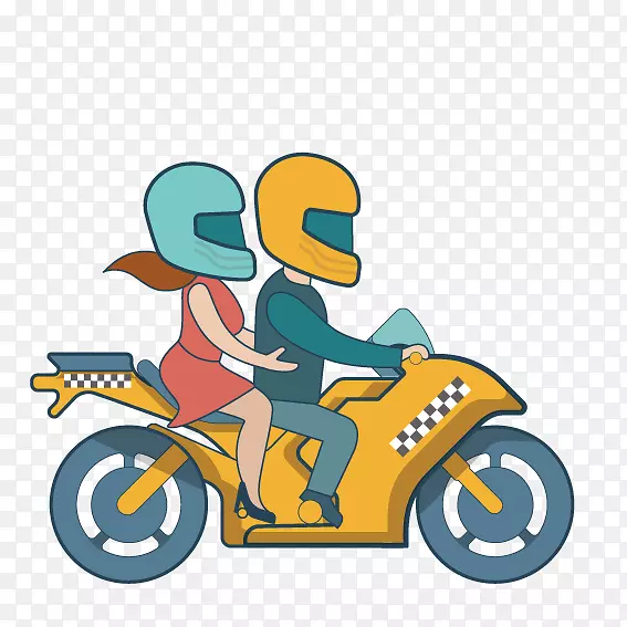摩托车头盔-摩托车情侣