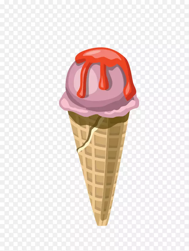 冰淇淋蛋糕冰淇淋锥形棒棒糖夹艺术圆锥形