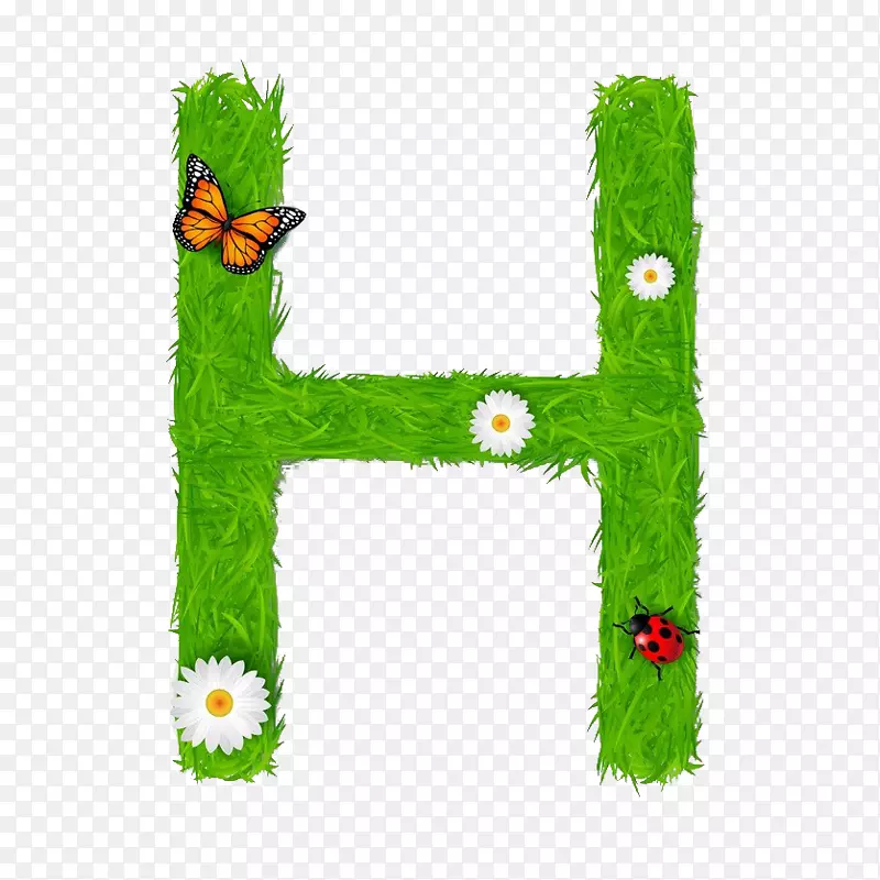 绘制插图h插图.环保字母h