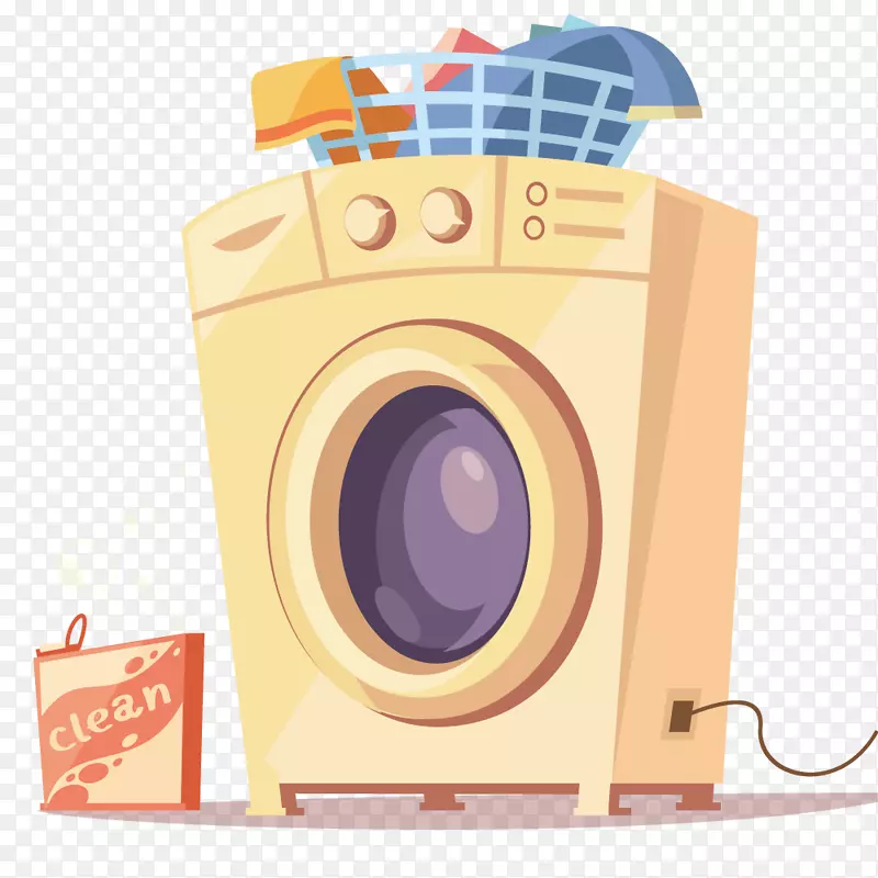 洗衣机平面设计洗衣机