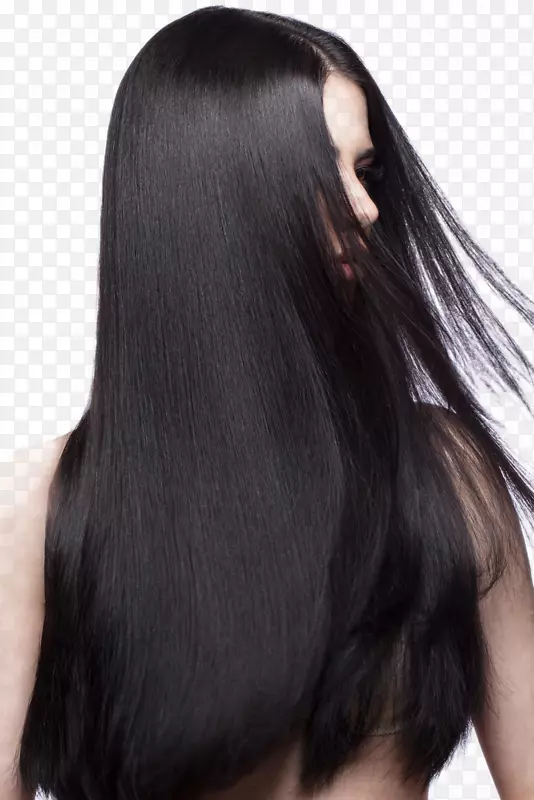 头发矫直人工头发整合护发素护发-黑色头发