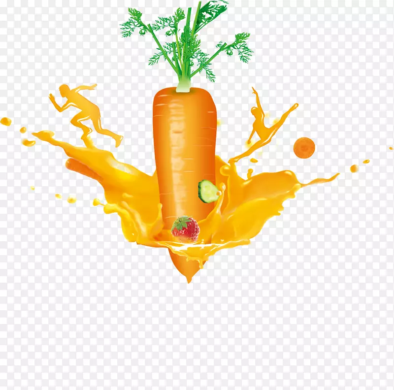 胡萝卜汁蔬菜-胡萝卜创意