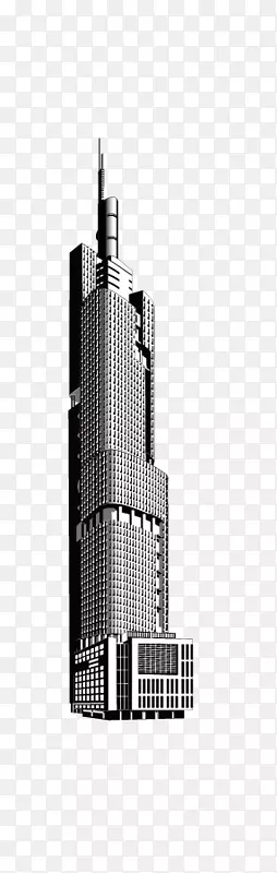 黑白相间的摩天大楼-世界摩天大楼