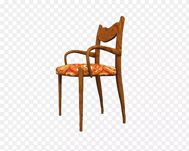 椅子三维造型三维计算机图形.红色扶手椅垫