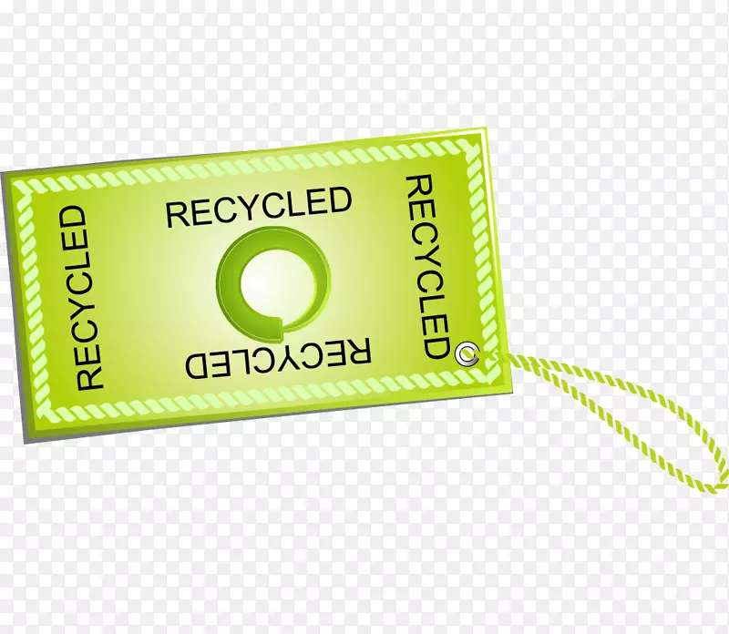 回收纸标签图标-回收
