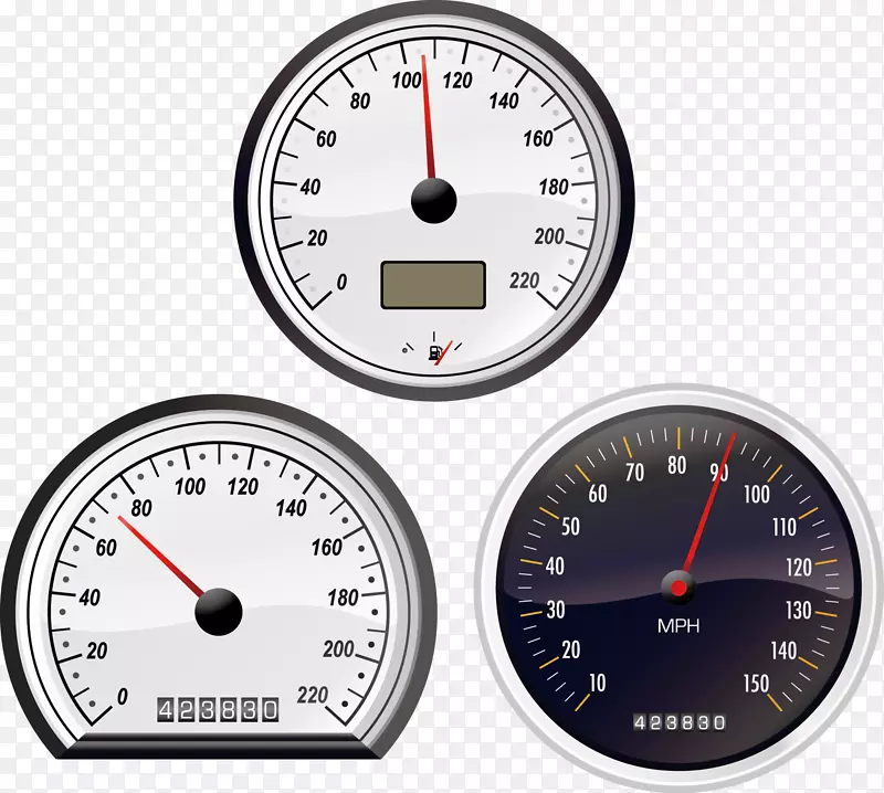 汽车速度计仪表板欧式秒表车辆速度计