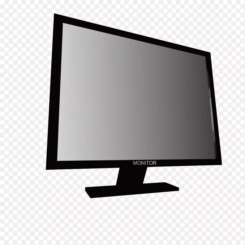台式电脑显示器电脑键盘液晶电视黑色台式电脑