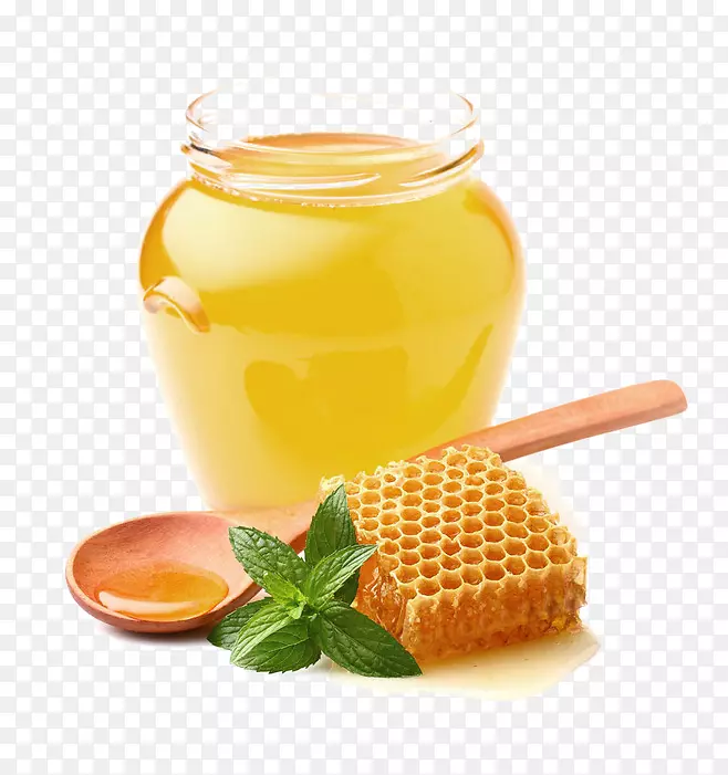 冰淇淋蜂蜜甜食品糖-蜂蜜