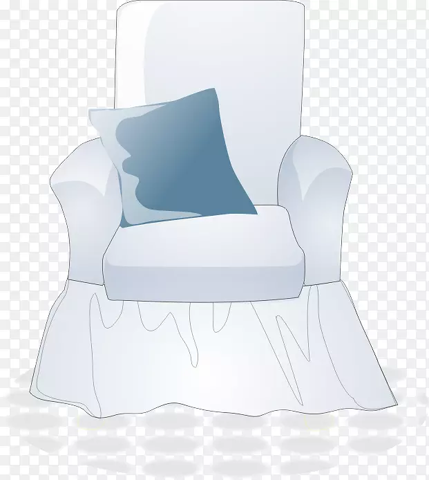 椅子舒适蓝白沙发