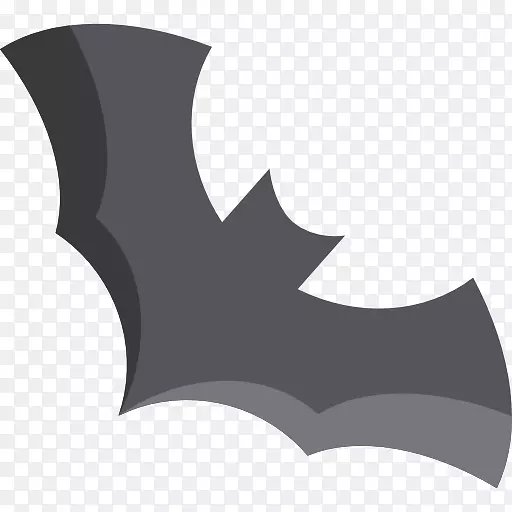 蝙蝠可伸缩图形动物图标-黑色蝙蝠