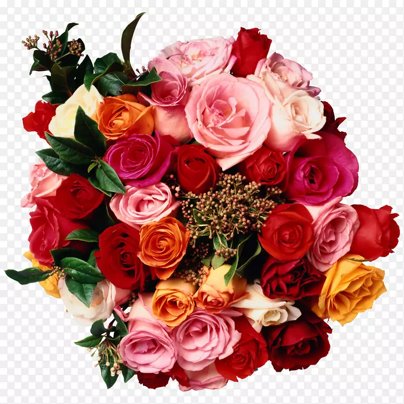 教自己插花，新版花束玫瑰-一束美丽的花束。