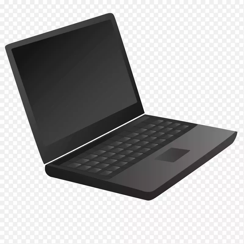 上网本笔记本电脑图标-高级黑色笔记本电脑