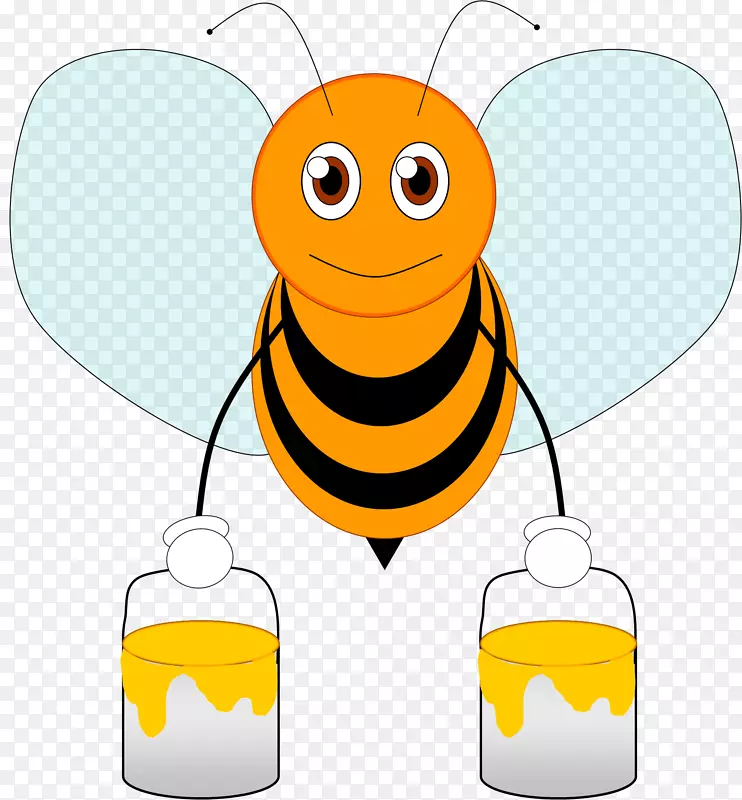 蜜蜂动画剪辑艺术.蜜蜂的卡通图片