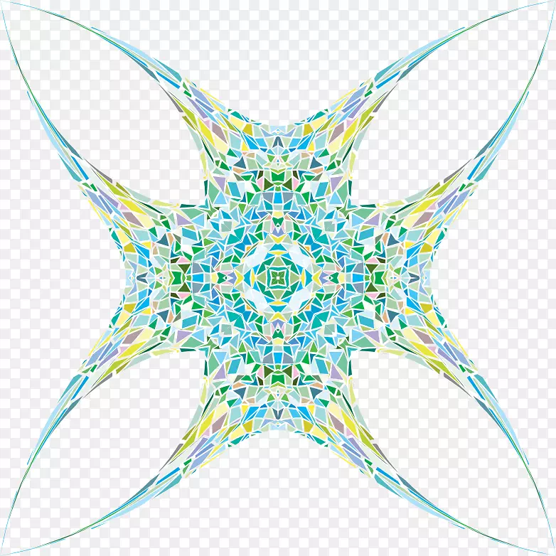 彩色剪贴画.漩涡式剪贴画
