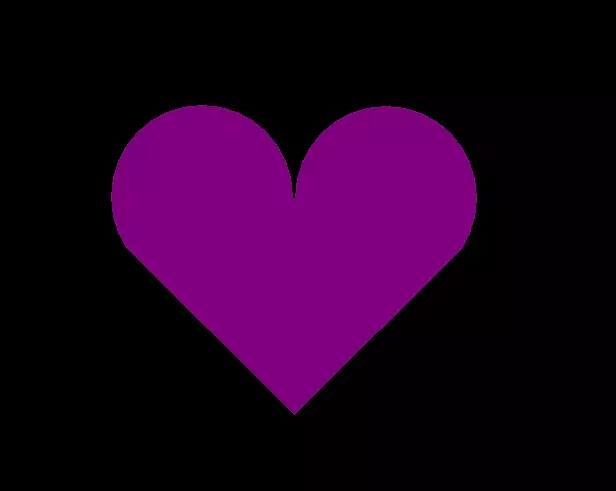 爱紫罗兰心电脑壁纸-紫心