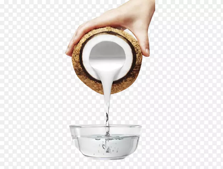 椰子油变质牛奶食品-无拉清澈椰子油创意