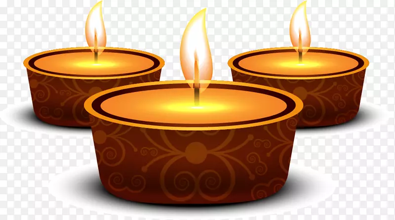 Diwali diya下载-排灯节问候和金戒指