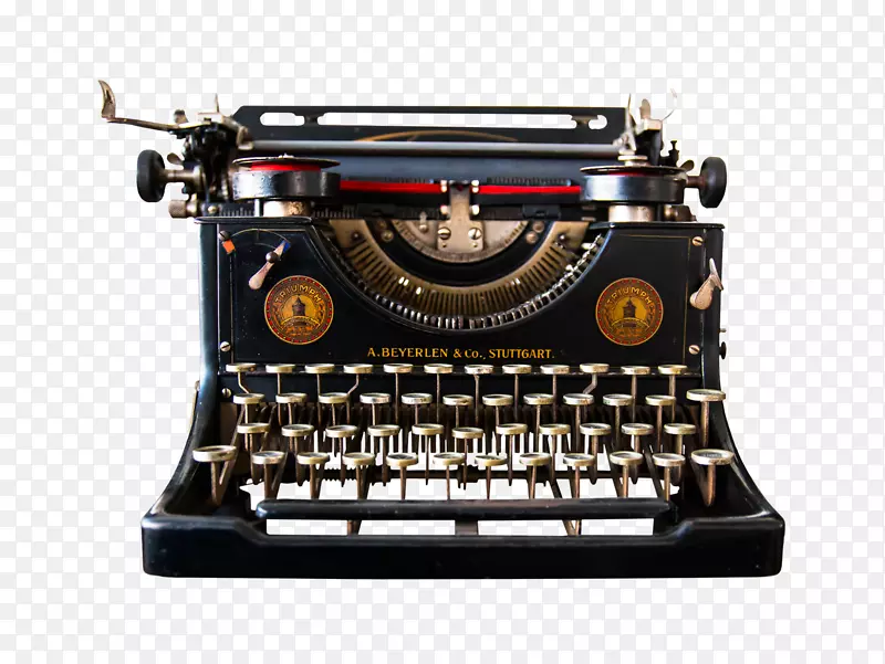 纸打字机，书桌，旧衣服，古董打字机