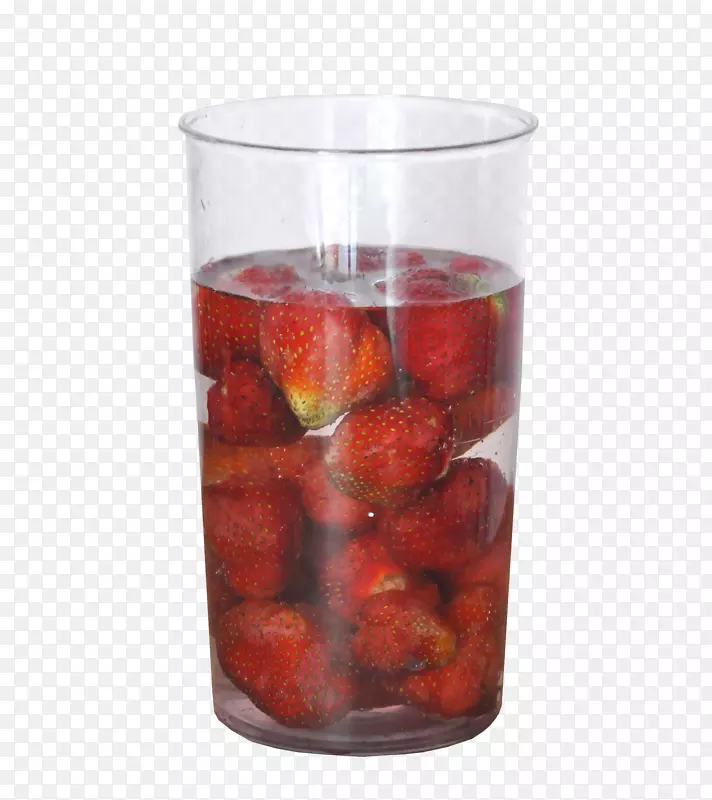 草莓元素六水草莓杯水泡
