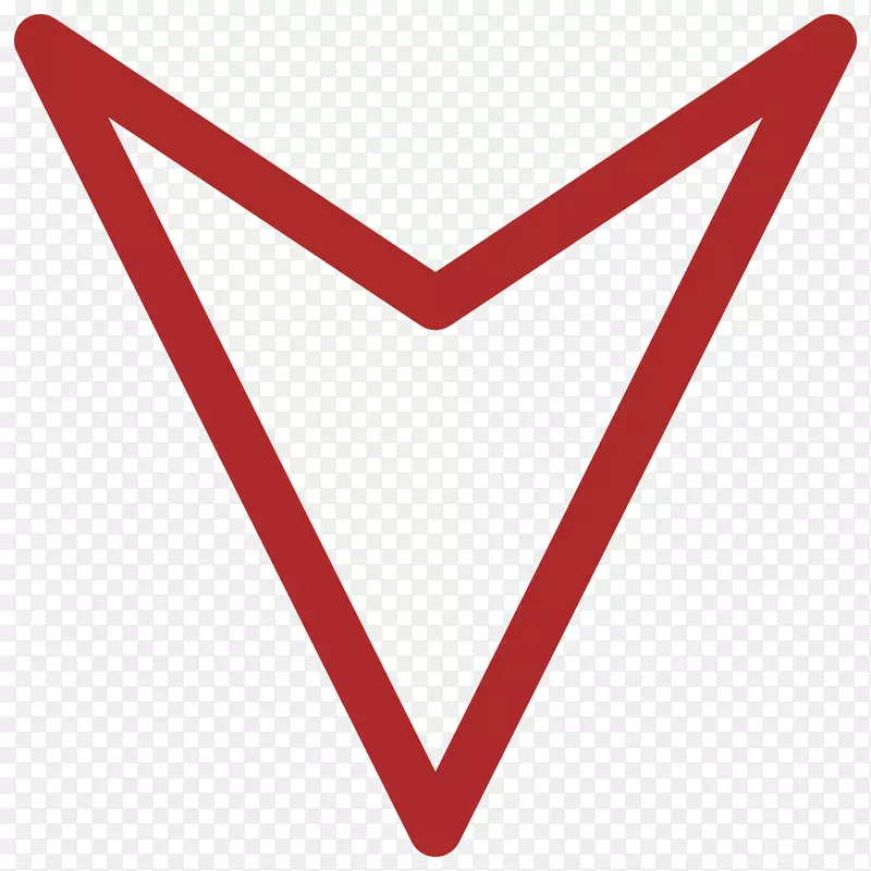 线三角形图案-红色箭头