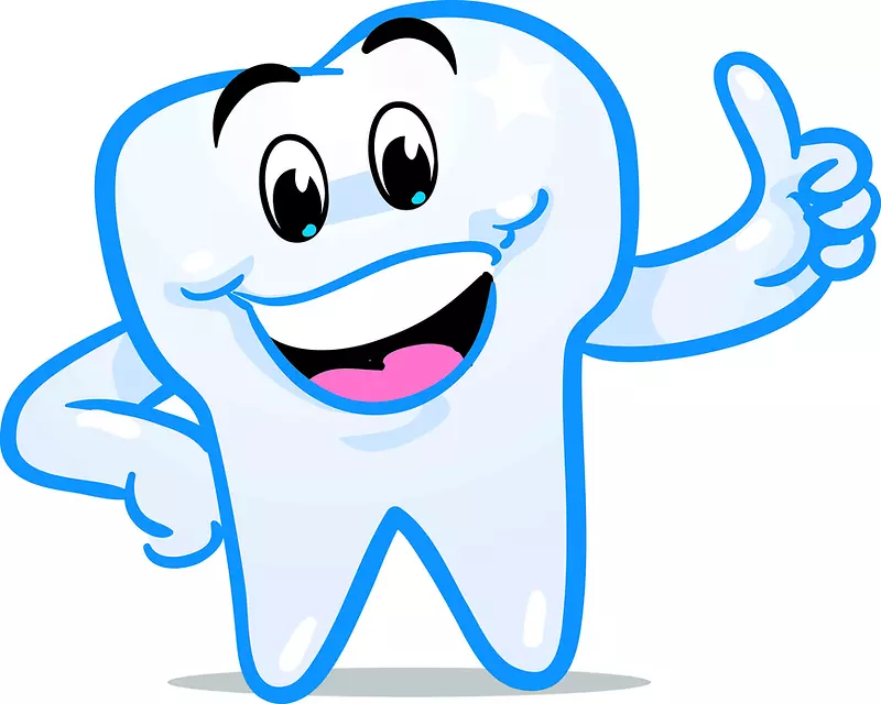 牙齿仙女微笑人类牙齿剪贴画-牙科健康剪贴画