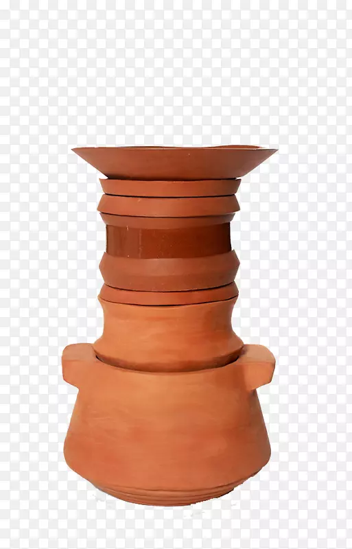 花瓶粘土绘画-创意粘土花瓶无花果。