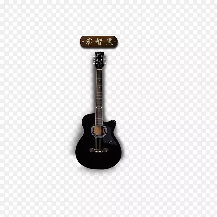 吉他乐器.黑色吉他