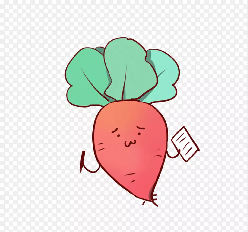 蔬菜萝卜胡萝卜卡通片艺术-红薯