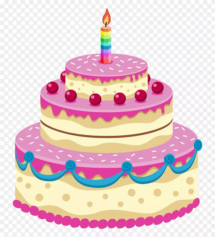 生日蛋糕糖霜-生日蛋糕PNG图片