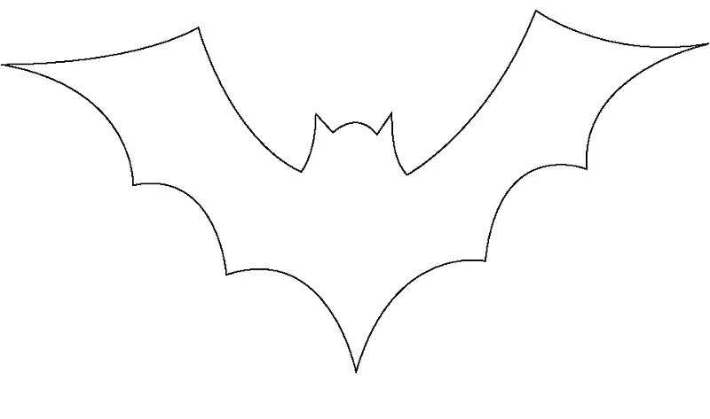 蝙蝠黑白翅膀图案-万圣节图片蝙蝠