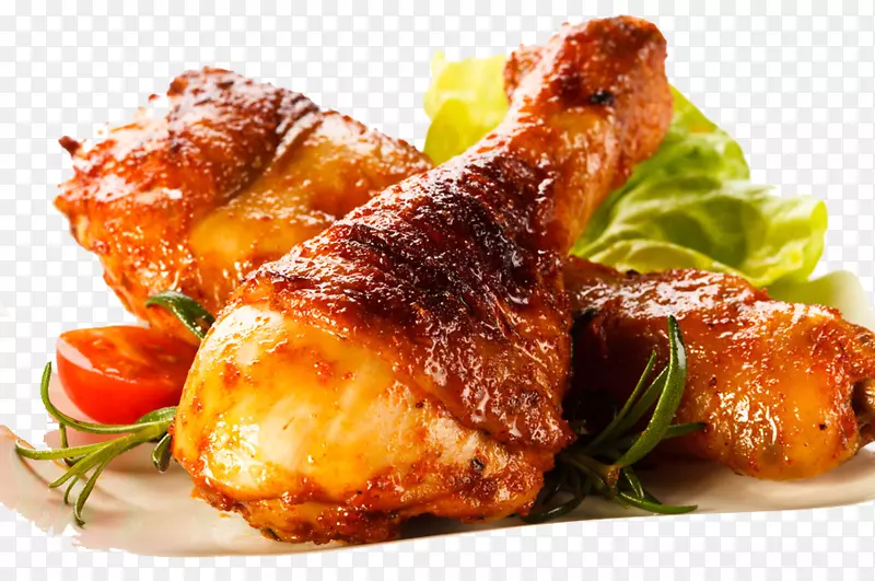 烤鸡小鸟鸡肉水牛翼烧烤-熟鸡PNG透明图像