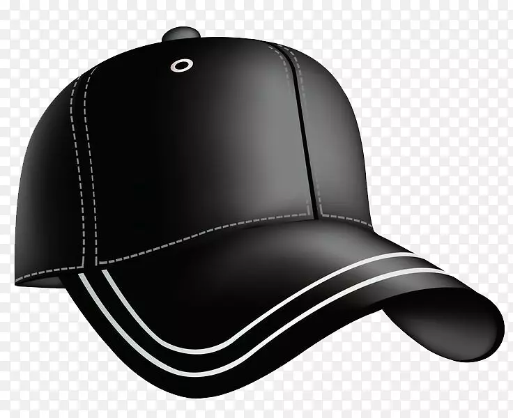棒球帽夹艺术.黑色棒球帽